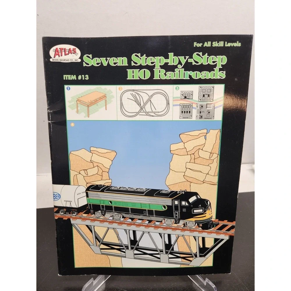 Seven Step-By-Step HO Railroads Guide Atlas Model Railroad Co. 1994